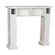 Clearance - White Wood Carved Console Table - FSS16038