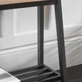 Clockhouse Console Table Carbon and Natural Oak