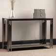 Cohen Console Table - Smoke Black Glass