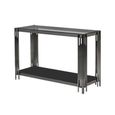 Cohen Console Table - Smoke Black Glass