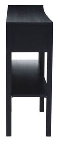 Corso Console Table - 2 Drawer - Black and Rattan