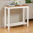 Coxmoor Console Table with Shelf - Ivory