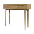 Scandic Hall Table - 3 Drawer - Oak