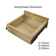 Scandic Hall Table - 3 Drawer - Oak