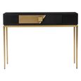 Davoli Console Table - Black and Gold - 1 Drawer