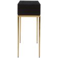 Davoli Console Table - Black and Gold - 1 Drawer