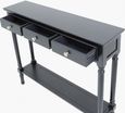 Delta Console Table - 3 Drawer - Black