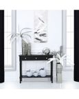 Delta Console Table - 3 Drawer - Black