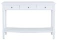 Delta Console Table - 3 Drawer - White