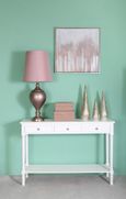 Delta Console Table - 3 Drawer - White