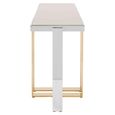 Demas Console Table - Silver and Gold Metal