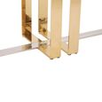 Demas Console Table - Silver and Gold Metal