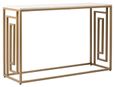 Devon Console Table - Cream Wood and Gold