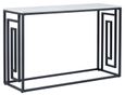 Devon Console Table - Grey Wood and Black