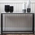 Devon Console Table - Grey Wood and Black