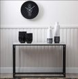 Devon Console Table - Grey Wood and Black