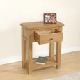 Dorset Console Table - 1 Drawer - Oak