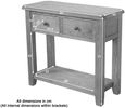 Dorset Console Table - 2 Drawer - Oak
