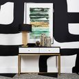 Dumas Console Table - 2 Drawer - Black and White