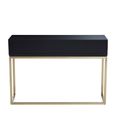 Dumas Console Table - 2 Drawer - Black and White