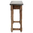 Elementary Console Table - Grey Metal and Antique Wood