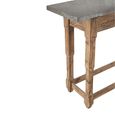 Elementary Console Table - Grey Metal and Antique Wood