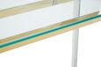 Elino Console Table - Glass with Chrome Base