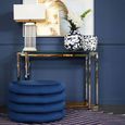 Elino Console Table - Glass with Chrome Base