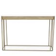 Ella Console Table - Mirrored with Gold Metal