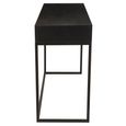 Fusion Console Table - 2 Drawer - Black and White Bone Inlay