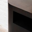 Gabelle Console Table - Oval - Dark Bamboo Wood