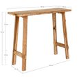 Girona Console Table - Natural - Teak Wood
