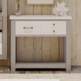 Greystone Reclaimed Wood Console Table - 3 Drawer