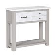 Greystone Reclaimed Wood Console Table - 3 Drawer