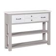 Greystone Reclaimed Wood Console Table - 4 Drawer