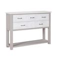 Greystone Reclaimed Wood Console Table - 5 Drawer