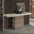 Goya Console Table - Marble Top - with Pedestal Base - 160cm - Variation Available