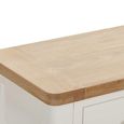 Hayley Console Table - 2 Drawer - Oak and White