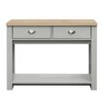 Highgate Console Table - 2 Drawer - Grey Painted