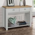 Highgate Console Table - 2 Drawer - Grey Painted