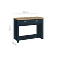 Highgate Console Table - 2 Drawer - Navy Blue Painted