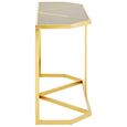 Horizon Console Table - Black Glass with Gold Metal