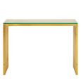 Horizon Console Table - Clear Glass with Gold Metal