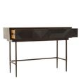 Jakara Console Table - 2 Drawer - Black Wood