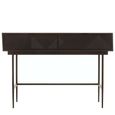 Jakara Console Table - 2 Drawer - Black Wood