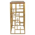 Jana Console Table - Wood with Gold Metal