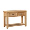 Janelle Console Table - 2 Drawer - Rustic Oak