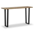 Jersey Console Table - Industrial Style - Oak
