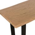 Jersey Console Table - Industrial Style - Oak
