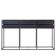 Judd Console Table - Black Oak - 6 Drawer